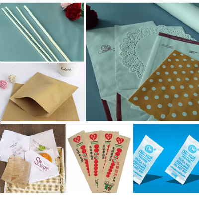 Plain Eco Food Wrapping Paper 35gsm Oilproof 12x12 Sandwich Wrap