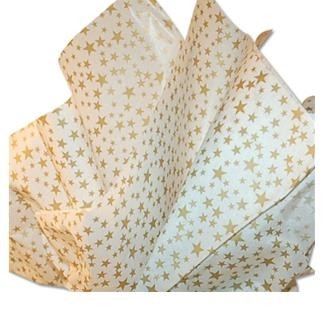 Patterned Commercial White Tissue Paper For Packaging 30g Transparent