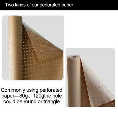 Round Hole Recycled Pulp Punched Paper For Clothing Factory Backing Paper 160gsm