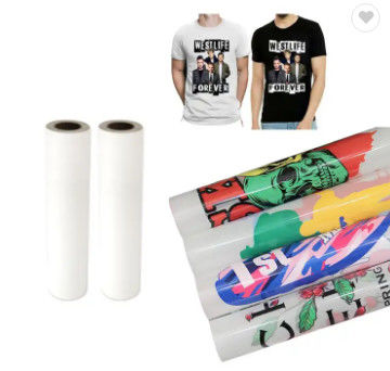 PET biały film transferowy DTF do dekoracji tkanin drukujących odzież